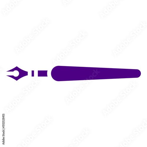Dip pen purple icon