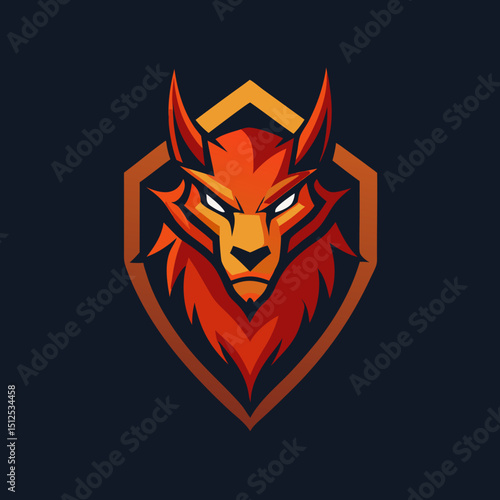 Chimera hybrid beast mythical design vector illustration