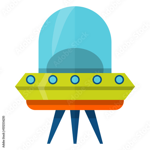 Flying saucer illustration