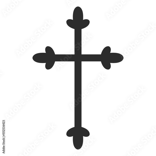 Christian cross religious element