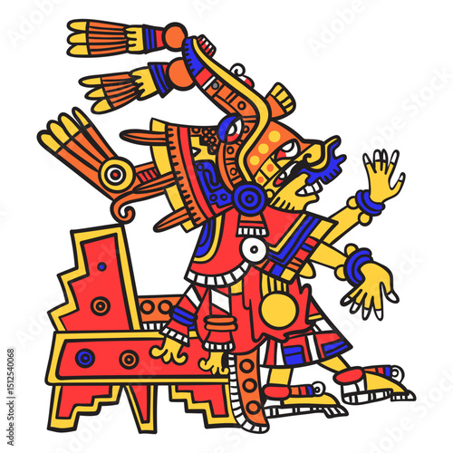 God aztec color xochiquetzal