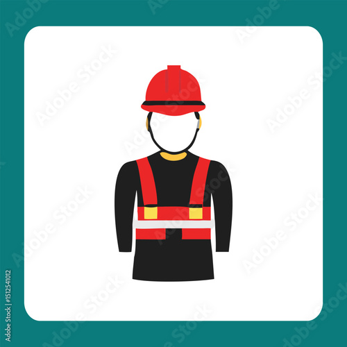 vector illustration of a construction worker