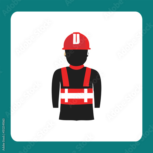 vector illustration of a construction worker