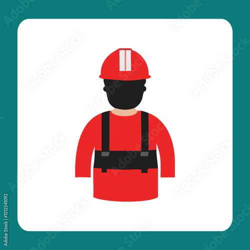 construction worker with helmet