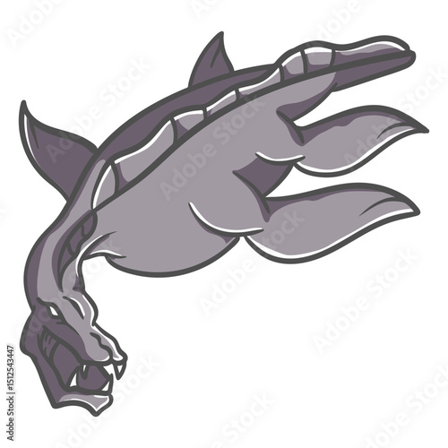Folklore creature dragon illustration