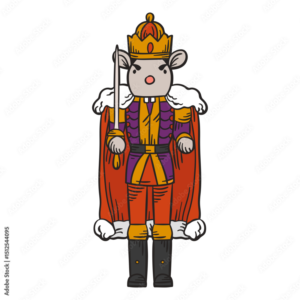 Obraz premium Mouse king nutcracker character
