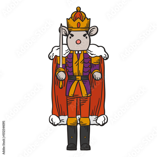 Mouse king nutcracker character