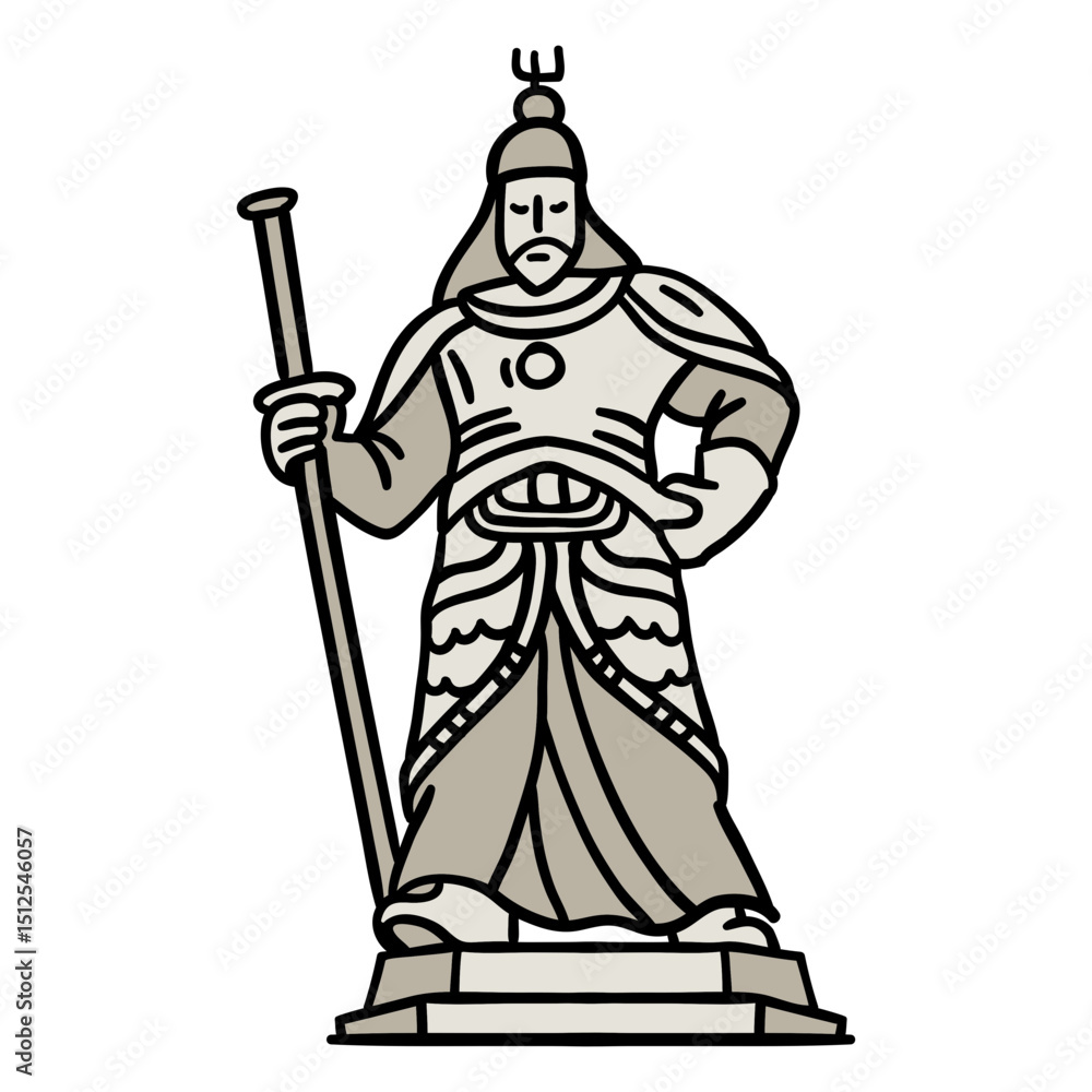 Obraz premium Korean statue element