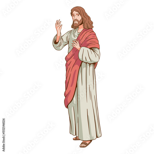 Holy jesus illustration