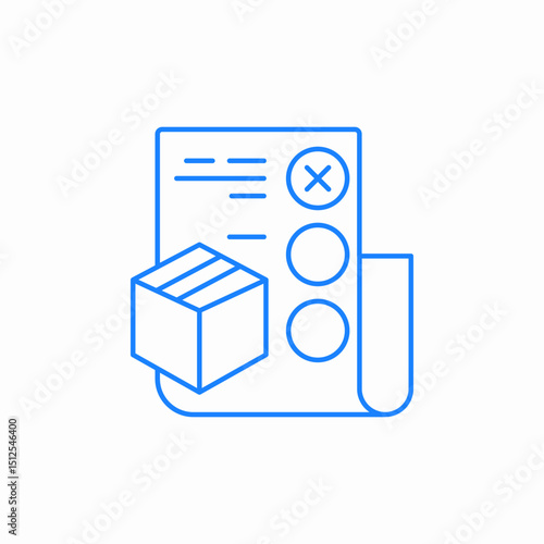 package order review icon sign vector