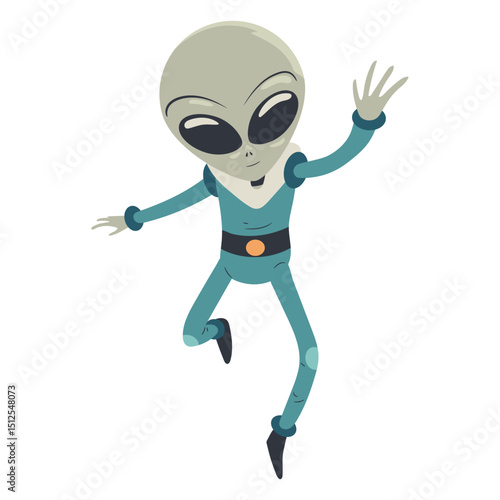 Alien jumping character