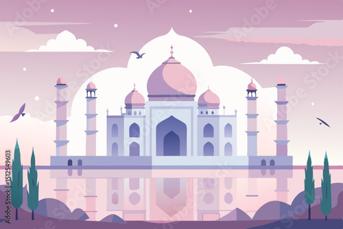 vector illustration of mosque