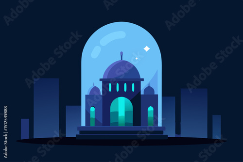 vector illustration of mosque