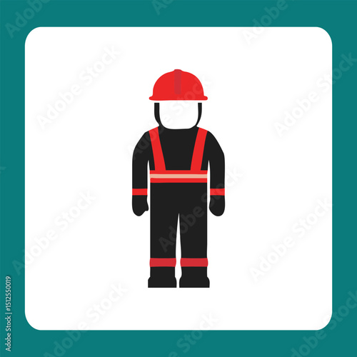 fireman firefighter emergency sign