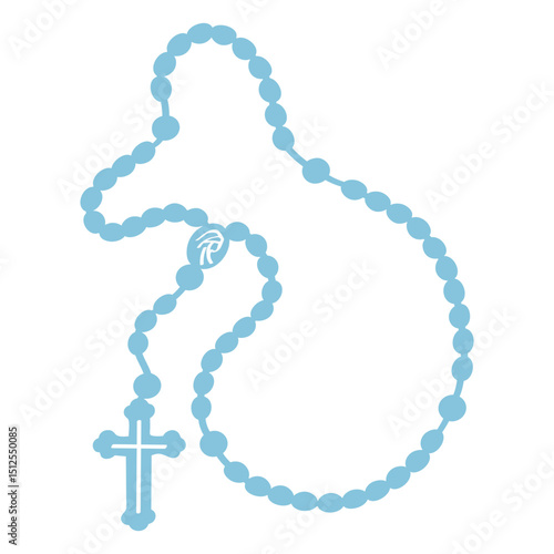 Rosary beads and cross