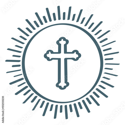 Christian cross communion stroke