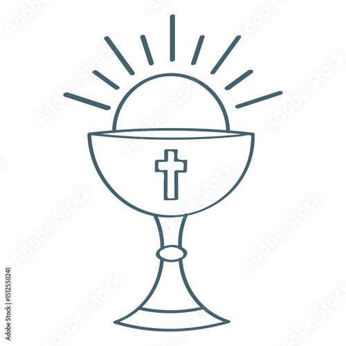 Communion chalice stroke