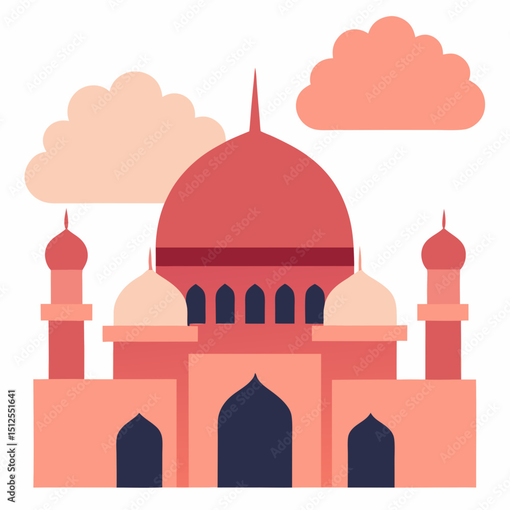 vector illustration of mosque vector illustration of mosque