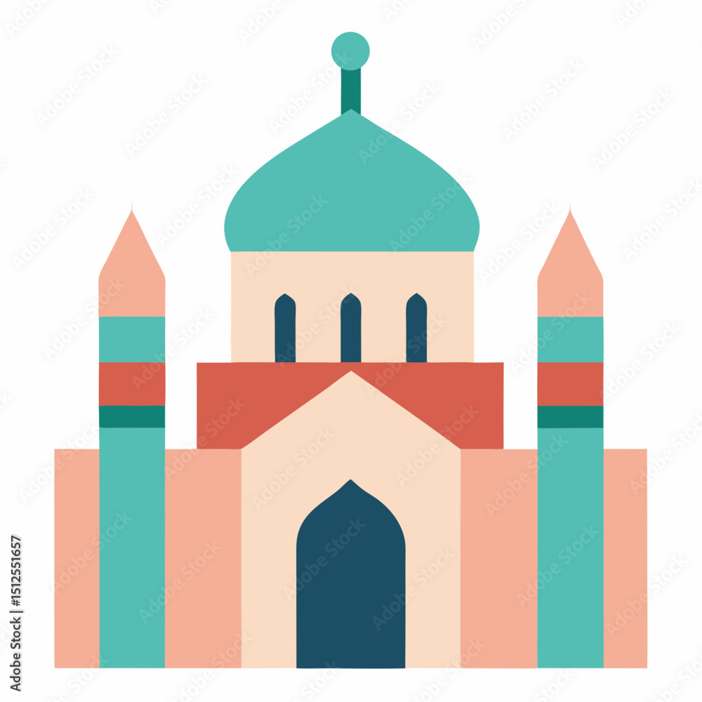 vector illustration of mosque vector illustration of mosque