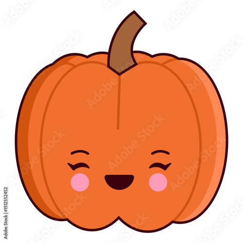 Pumpkin thanksgiving kawaii character