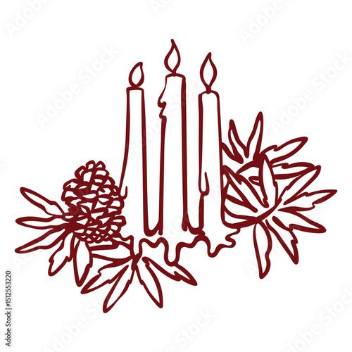 Candles stroke solstice