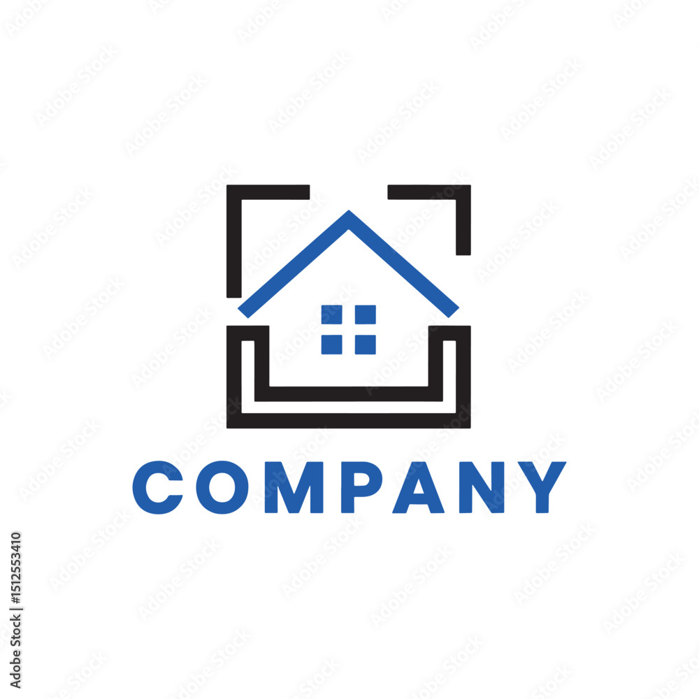Fototapeta premium Home Logo Design Vector, Unique and Professional House Logo Design , Real Estate Logo Design