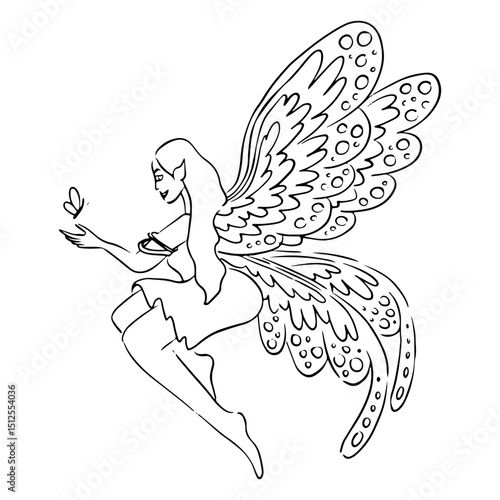 Fairy simple butterfly magical creature