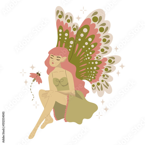 Fairy butterfly folklore creature
