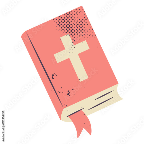 Bible with a cross on it