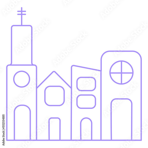 Simple church figure