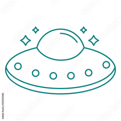 UFO flying through the sky