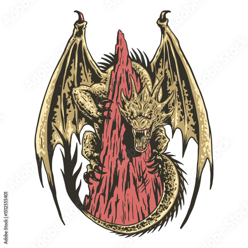 Marvelous enraged dragon   