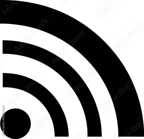 rss icon on black