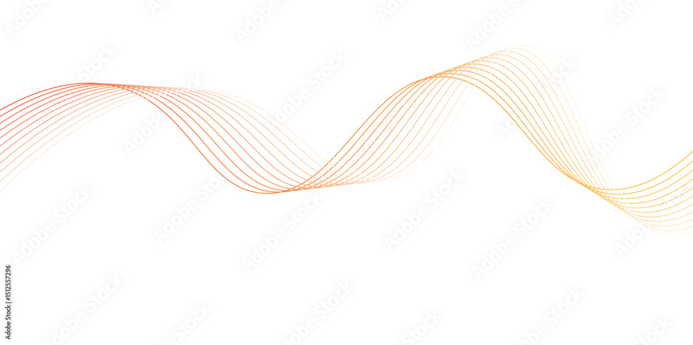 Fototapeta premium Abstract vector modern gradient white background with grey wavy lines. abstract background with lines