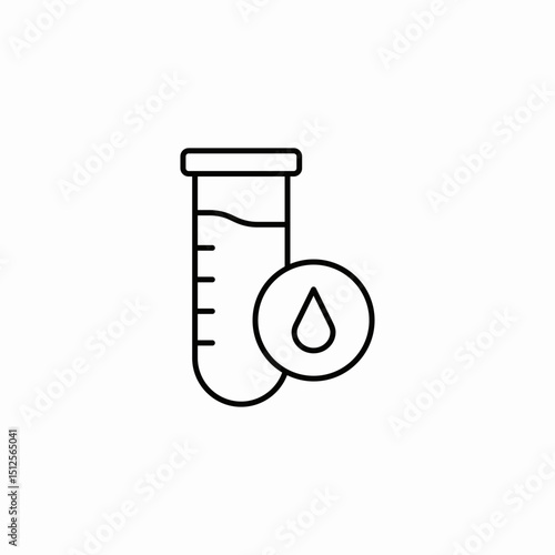 blood sample icon sign vector