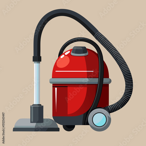 vector illustration of vacuum cleaner