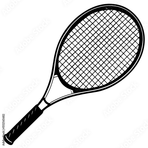 tennis racket and ball