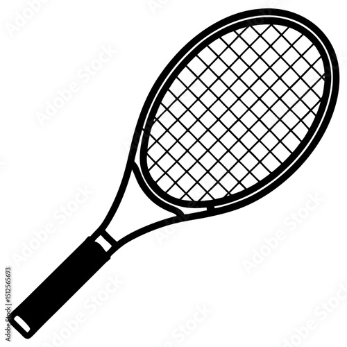 tennis racket and ball
