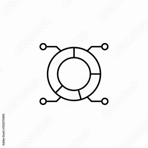 data analysis icon sign vector