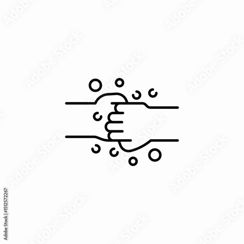 hand scrubbing icon sign vector