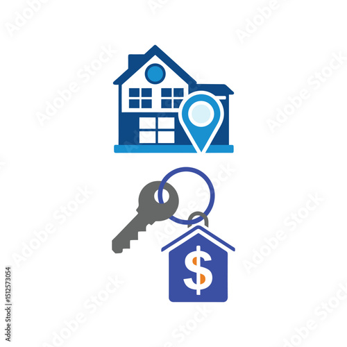 House key real estate location investment home