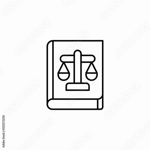 law book icon sign vector