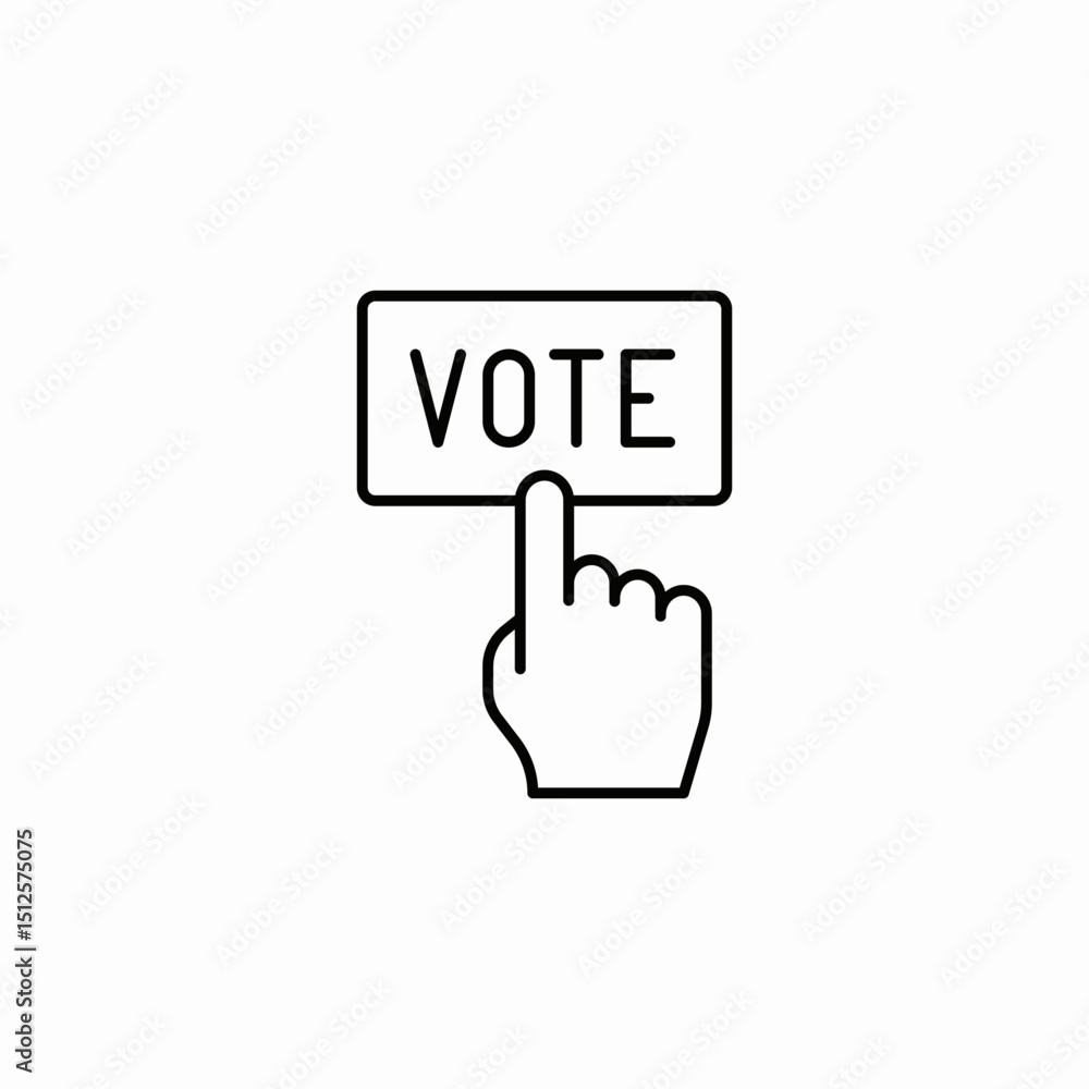 online voting click icon sign vector online voting click icon sign vector