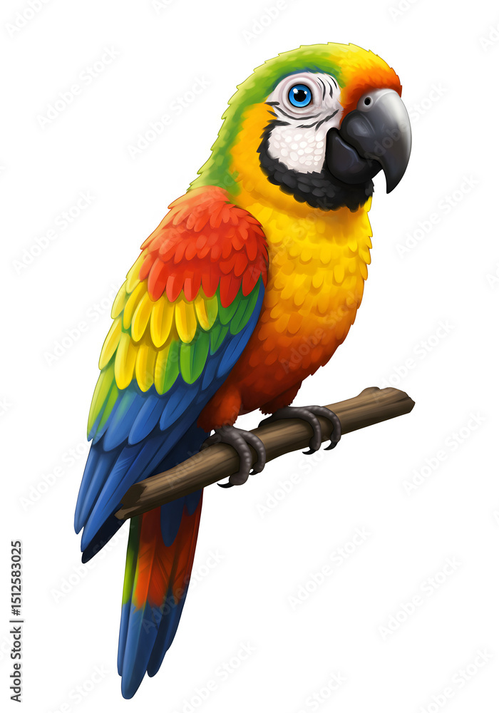 Fototapeta premium blue and yellow macaw