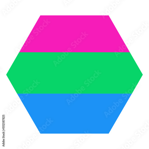 Polysexual hexagon stripe flat Free Download Polysexual hexagon stripe flat - GFXLoad