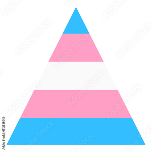 Transgender triangle stripe flat