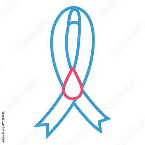 Drop ribbon stroke