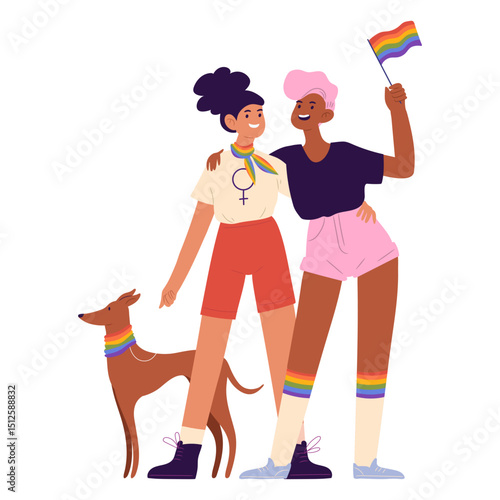 Girls pride flat