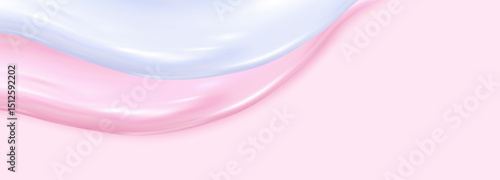 Liquid vector dripping ice cream texture.Glossy sugary flow drip.