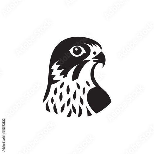 **"Swift Peregrine Falcon Vector Silhouette: High-Speed Raptor Design Featuring Sleek Body, Sharp Talons, and Stooping Pose in Clean, Minimalist Style for Crafts and Digital Art"**
